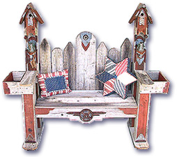 Birdhouse Bench - Fowl Places